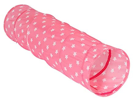 KNORRTOYS.COM 55142 Spieltunnel Pink White Stars