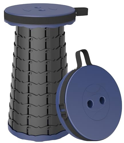 LOCYOP Sgabello Pieghevole Portatile Sgabello Campeggio Regolabile Sgabello Da Campeggio Per Pesca Campeggio Escursione Trekking Carico Massimo 200kg