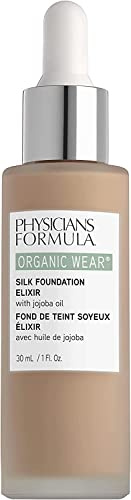 Physicians Formula, Organic Wear®Silk Foundation Elixir, leichte Foundation mit feuchtigkeitsspendenden Effekt, mit Bio Jojoba-Öl, Aloe Vera, Kokosnuss-Öl und Kaktusblüte, Farbton Light