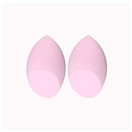 HANRUO Makeupsvamp puder puff sminkverktyg komplexion svamp (färg: 2 st A-rosa)