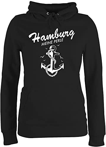 Shirtracer - Pullover Damen Hoodie Frauen - Stadt und City Outfit - Hamburg - Meine Perle