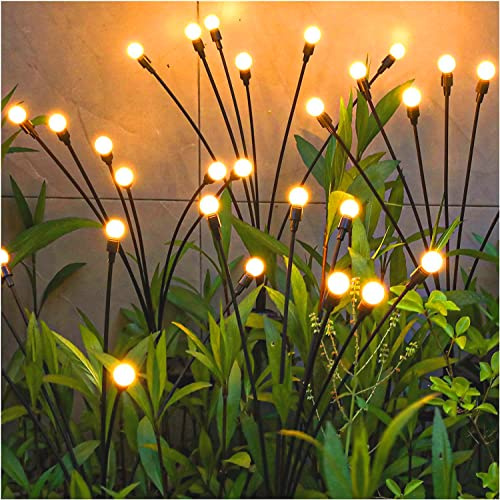 TONULAX Luci solari da giardino – Nuova luce solare oscillante aggiornata, ondeggiare dal vento, luci solari per esterni, decorazione per vialetti, cortili, vialetti, filo di ferro ad alta