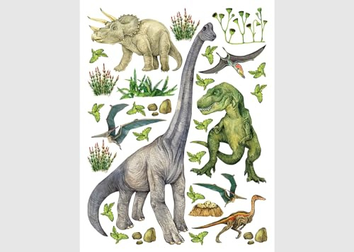 Dino Kinderzimmer Wandstickers, Wandtattoo junge deko von AG Design | 65 x 85 cm | ADK 2332