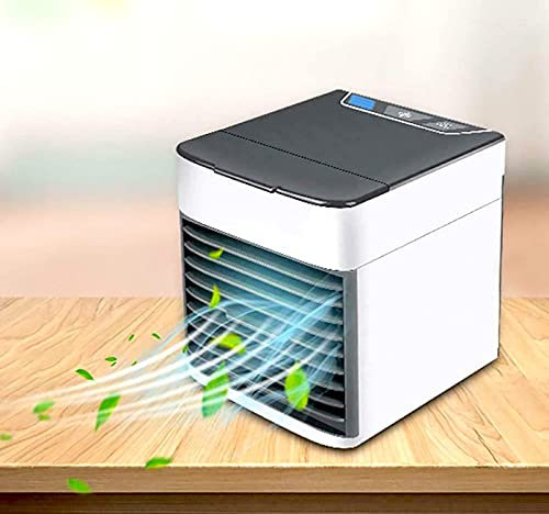 Enfriador De Aire Silencioso, Ultra Silencioso Ventilador Bajo Consumo, ProteccióN Del Medio Ambiente Aire Acondicionado Barato, para Cualquier HabitacióN, Oficina, Viajes, Camping