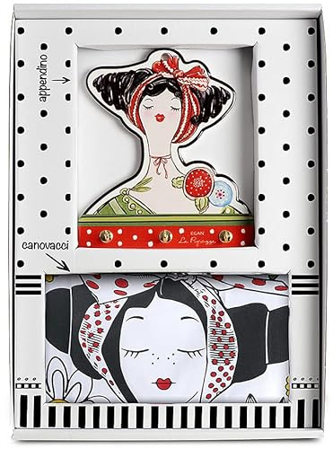 Egan Set Appendino Rosso e 2 Canovacci Le Pupazze