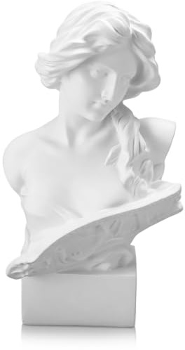 Griechische Göttin-Dekoration, Griechische Göttin-Statue aus Kunstharz, Römische Göttin-Büste, Statuen, Klassische Vintage-handgefertigte Griechische Kunstharz-Skulptur Für Wohnzimmer, Kunstzimmer