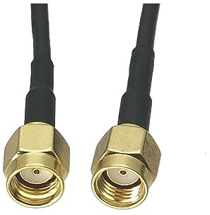 2 pz RG174 Cavo RP-SMA Maschio Jack A RP-SMA Maschio Jack Connettore Dritto RF Coassiale Pigtail Jumper Adattatore 4 pollici ~ 10FT(10inch)