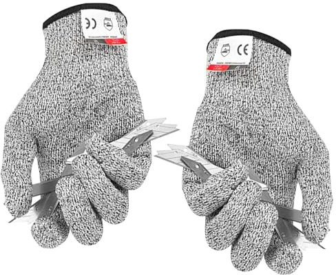 Schnittschutzhandschuh – Arbeitsschutzhandschuhe Der Stufe 5 | Bequeme, Widerstandsfähige Schutzhandschuhe, Sicherheits-Schnittschutzhandschuh, Schnittfeste Handschuhe Für Küchenmetzger-Arbeiten Im Fr