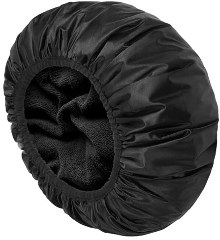 AOGOE Cuffia da Doccia per Donna, Impermeabili Triplo Strato Cuffie Capelli, Cuffia Capelli Doccia con Fodera in Microfibra Spessa per Donne, Forte Assorbimento D'acqua, Riutilizzabile Shower Cap