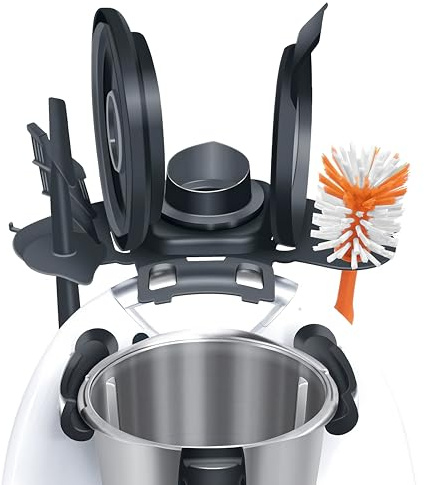 CDDCWZ Thermomix-Zubehör-Aufbewahrungsregal passend für TM5 und TM6 kann zur Aufbewahrung von Zubehör wie Deckeln/Spateln/Rührstäbchen/Reinigungsbürsten verwendet Werden Multifunktionsständer
