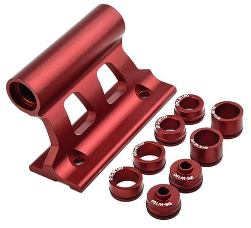 CZMYCBG Portabici da Tetto per Auto, Portabici da Trasporto, Blocco Forcella Anteriore, Supporto con Sgancio Rapido, Perno Passante(Red)