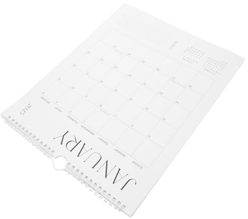 TOGEVAL Robuster Monats-wandkalender 2025–2026 Aus Papier Englische Version Für Planung Und Organisation