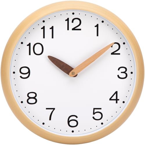 VIVILINEN Horloge Murale Silencieuse sans Tic-Tac Pendule Murale Moderne Décorative pour Salon Chambre Bureau Cuisine 30cm