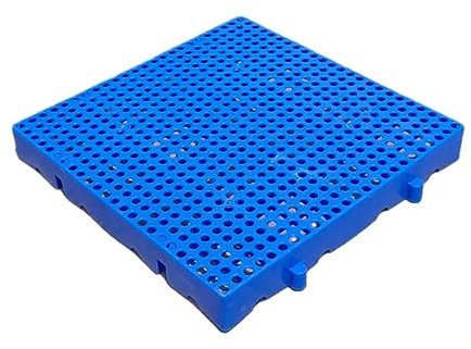 Palets de plástico de 0,4 x 0,4 m, 5,5 mm, HDPE, antideslizantes, firmes, almohadillas de rejilla de seguridad para envíos, para cocinas, supermercados, garajes, armarios exteriores, trasteros, cuad