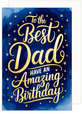 Edition Seidel Premium Geburtstagskarte mit Umschlag. Glückwunschkarte Grußkarte Karte Geburtstag Happy Birthday Mann Vater Papa (G3764 SW025)