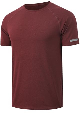 HYCOPROT Maglietta Uomo Manica Corta Sportiva Asciugatura Rapida Traspirante T-Shirt da Sport per Palestra Running Fitness Trekking