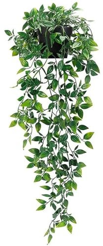 Enredadera Artificial de Hiedra Planta de hiedra artificial de plástico con hojas y macetas, ideal for decorar el arco de la boda, el alféizar de la ventana del hogar y como maceta ornamental for colg