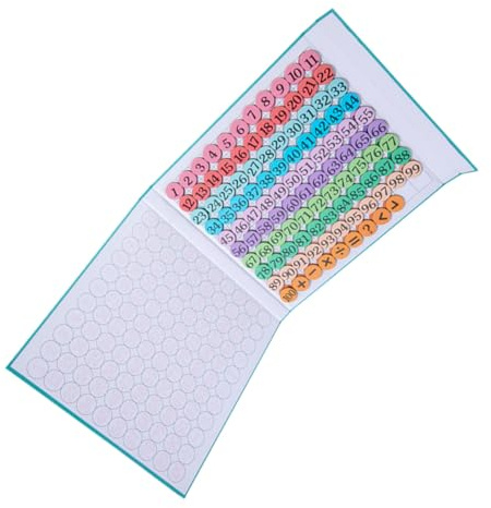 Milisten Tableau Apprentissage des Mathématiques Train Mathématique Tableau Cognitif pour Garçon Fille Outil Pédagogique Intéractif Disques de Fractions Colorés