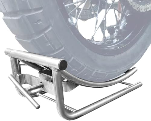 Cavalletto Per Cambio Gomme Moto – Piattaforma Elevatrice 38x24x16 Cm, Ausilio Per La Rimozione In Acciaio, Adattabile In Altezza Con Impugnatura Stabile | Supporto Per La Riparazione Di Motoci