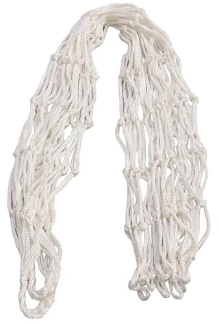 Juqrelith Rete Portapalloni Basket in Poliestere Intrecciato, Capienza 15-20 Palloni, Leggera e Portatile - Chiusura con Coulisse, Design Multifunzione per Sport