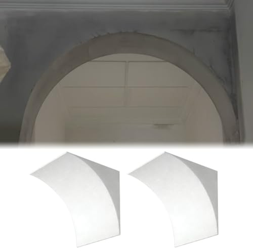 Moldes para Arcos de Puertas Kit para Paredes de Pladur, 2 Piezas de Moldura de Arco Curvada, Moldura Decorativa para Arco Redondeado, Moldura Elegante para Marco(11x11x11cm (4.3x4.3x4.3))