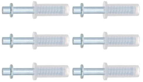 Alipis Lot de 6 Pivots Supérieurs Métalliques 3/8” pour Portes Pliantes Bi-pliantes Quincaillerie Pivot Porte pour Placards et Armoires Fonctionnement Fluide Réparation Ferrures