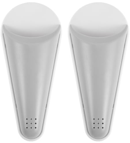 Homoyoyo Lot de 2 Organiseurs Magnétiques pour Ciseaux de Jardin, Support de Rangement Respirant en Plastique Robuste, Blanc Couvercle Gris, Porte-Ciseaux sans Perçage, Cuisine,