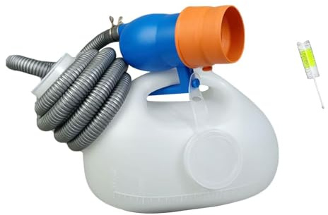 Zambuph Bottiglia per urina maschile, leggera, per orinatoio maschile, per notturno a casa, colore: bianco , 3000 Bianco , Diametro 5.5 cm