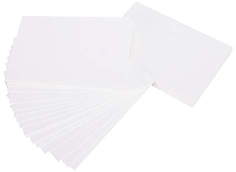 Cardstock Paper Thick Chipboard, 100 Sheets 15x10cm, White Tagboard for Crafts and Book Covers - Strong Multi - Purpose Material, Smooth Surface, Ideal for Scrapbooking and (Straight Angle)