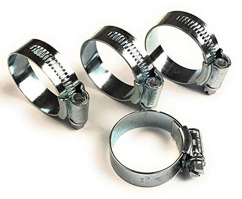 JCS® Hi Grip Zinc plated hose clip clamp 60-80mm x4