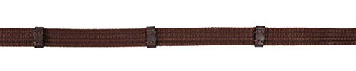 QHP Zügel Gurtzügel Reitzügel schwarz oder braun ARBO-INOX® (Pony, Braun)