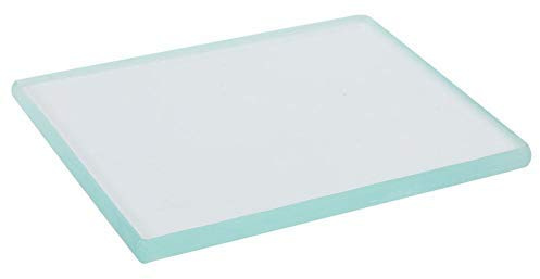Läder Poleringsverktyg med Härdat Glas Burnisher Slicker för Läderhantverk och Skinnarbeten 130 x 100 x 8mm för Hemliga Handtverkare och Professionella Konstnärer