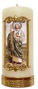 Small San Judas Tadeo Candle Jude The Apostle Money Problems Prayer Cirio Vela de San Juditas
