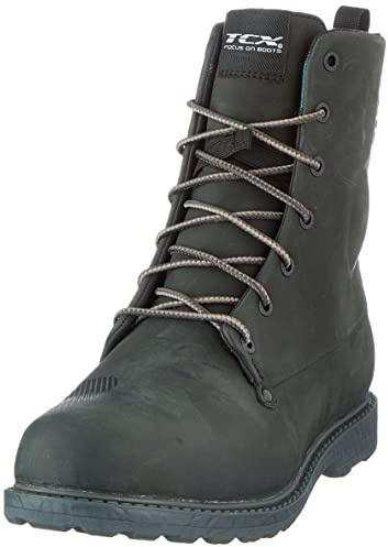 TCX - BLEND 2 WP, Wasserdichte Leder-Motorradstiefel, Mann, Schwarz, 43