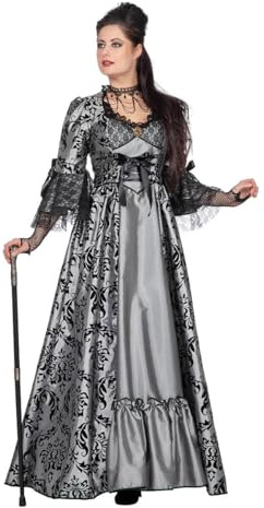 WILBERS & WILBERS - Robe baroque/Renaissance élégante en taffetas | Robe marquise de luxe, longue, pour le carnaval, les soirées à thème historiques