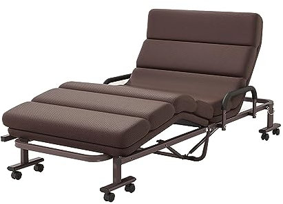 AMOCHO Klappbares Campingbett for Erwachsene, 6-Fach verstellbare Rückenlehne, Robustes Gästebett mit verstellbarem Kissen, Schlafbetten for Camping, Pool, Strand, Terrasse (Size : 190x80cm)