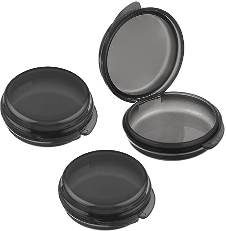 WLLHYF Lot de 3 mini piluliers portables pour la maison, le travail, l'extérieur et le camping (Noir)