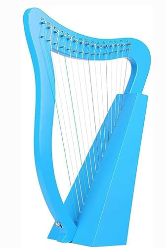 Portable Lyre Harp, 15 Saiten Harfe Instrument Lyre Lyra-Harfen-Saiteninstrument aus Holz für Erwachsene, professionelle Anfänger B
