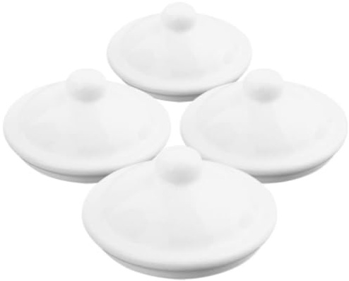 Alipis Tapa de Taza de Té Esmaltada de Repuesto 4 Piezas de Color Claro | Mantiene el Agua el Té Limpios, Diseño Portátil, Uso en Cocina y Oficina