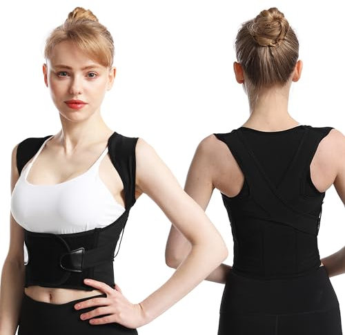 Rücken Geradehalter, Haltungskorrektur Rücken Herren und Damen, Adjustable Rückengurt für Eine Bequeme und Effektive Unterstützung (XL)