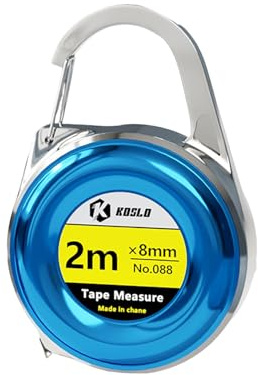 Uclac 1 mini mètre ruban porte-clés 2 m en acier délicat petite règle multifonction ruban en acier mètre ruban cadeau règle