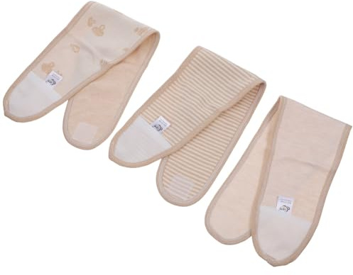 ibasenice 3 Stück-Pack Babybauchband aus Baumwolle Hautfreundlich und Neugeborene Schmiegsames Bauchband für Babys Ganzjährig