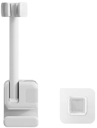 DONGKER Supporto per Asciugacapelli, Porta Phon da Parete Senza Trapano, Supporti per Asciugacapelli Angolo Regolabile con Adesivo Autoadesivo per Bagno, Piscina, Balcone