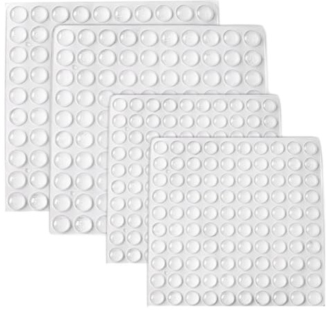 400 Stück Gummipuffer Selbstklebend, Türpuffer, Gumminoppen Selbstklebend Für Möbel, Transparente Silikon Anschlagpuffer, Türen Und Schubladen, Lärmdämpfung Und Oberflächenschutz