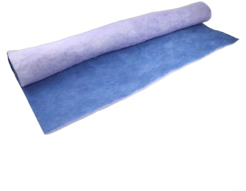 Yuanpgky Filtro de aire de fibra de poliéster de algodón de 1 x 1 m para filtración de aire en cabina de pulverización automotriz, 20 mm de grosor, resistente al calor hasta 100 °C, color blanco