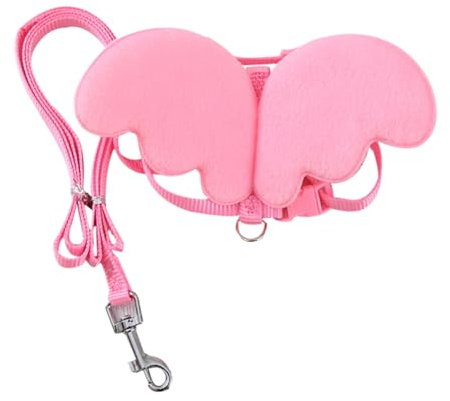 TOYANDONA Correa Ajustable para Caminar con Cuerda de Tracción para Mascotas Nylon Resistente y Transpirable para Paseos y Entrenamiento de Patos y Gansos Color Rosa S