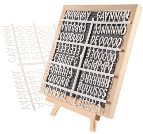 MOTHNUR Tableau Feutre avec Lettres DIY pour Shower et Mariages Support Bois Stable Lettres Décoration de Fête Polyvalente