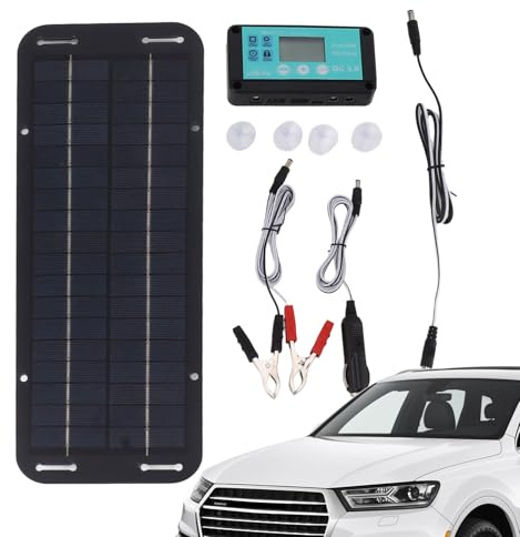 Caricabatteria solare per auto: modulo portatile impermeabile da 20 W che garantisce alimentazione continua, manutenzione ideale delle batterie SLA e degli per auto