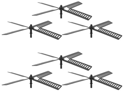 UPKOCH 6 Pezzi Pale Mulino a Vento in Plastica 205X205 CM per Giardino e Patio Accessori Resistenti alle Intemperie Facili da Montare Lame Rotanti Decorative per Esterni