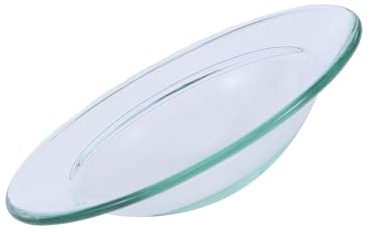 Veemoon Plat Chauffant pour Cire Fondue 8 CM Transparent Plaque de Remplacement pour Chauffe-Cire Support pour Huiles Essentielles et Diffuseur D’Arômes Accessoire Aromathérapie pour